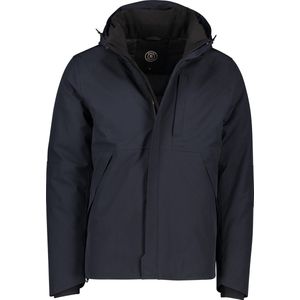 Reset winterjas donkerblauw afneembare capuchon normale fit