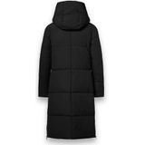 District - DUMBBELL - Damesjas - Zwart - Waterafstotend - Lange Step Jas