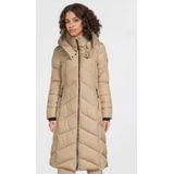 District AROSA - Damesjas - Geel - Lange Fantasie Step Jas - Waterafstotend