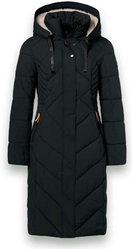 District - Corvara - Winterjas - Deep Lake - Dames - Lange Getailleerde Jas