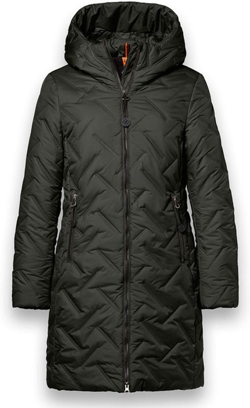 District - SALT LAKE CITY - Damesjas - Dark Olive - Waterafstotend