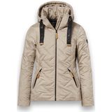 District - Gewatteerde Jas Frejus - Beige - Dames