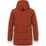 WEST - Brique - Lange Jas - Hoogwaardig Technisch Polyester - Afneembare Capuchon