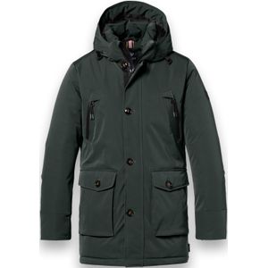 WEST - Deep Forest - Lange Jas - Hoogwaardig Technisch Polyester - Afneembare Capuchon