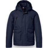 District - Winterjas - Donkerblauw - Gevoerd - Met Capuchon