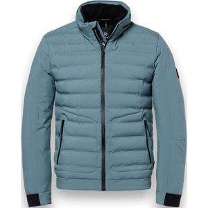 District - Gewatteerde Jas - Blauw