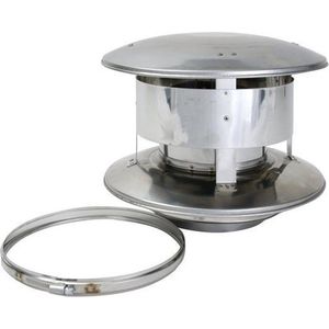 Holetherm rvs dubbelwandig trekkap HT150