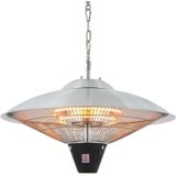 Sunred Hangende Verwarmer Sirius 2100W Halogeen Zilver CE09