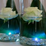 Ideas4seasons LED waxinelichtjes/theelichtjes voor onder water - set van 2x - meerkleurig - zinkend