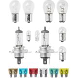 ProPlus - Reservelampenset - H4 - 16 Delig - Inclusief Diverse Onderdelen