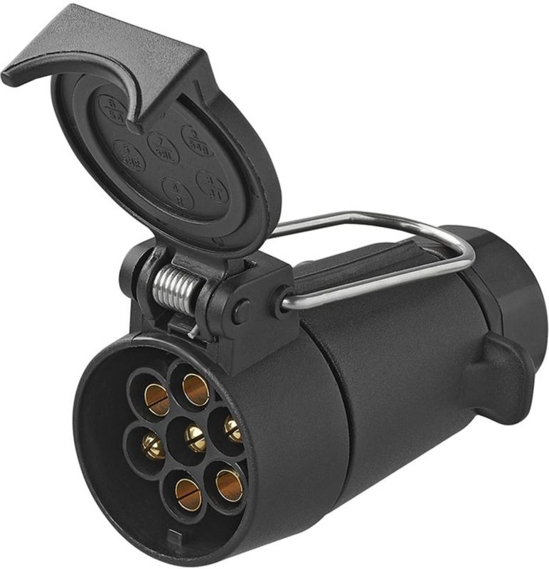 ProPlus - Zwevende Aanhangerstekker - 7-polig - Kunststof - Zwart