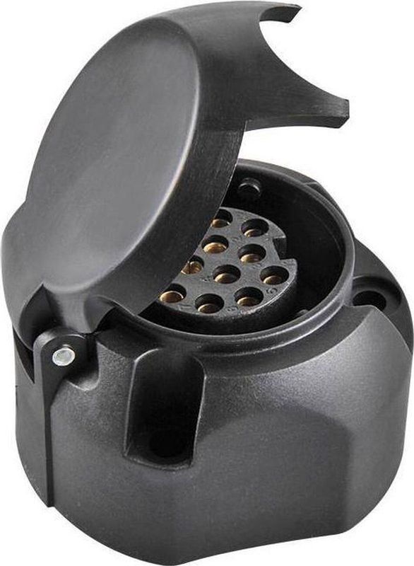 ProPlus Stekkerdoos - 13-polig - PVC - Jaeger type - zwart