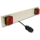 Proplus aanhanger verlichtingsbalk - 80 X 14 Cm - Wit - Met 1 meter kabel