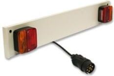 Proplus aanhanger verlichtingsbalk - 80 X 14 Cm - Wit - Met 1 meter kabel