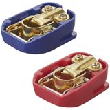 ProPlus - Accupoolklem Set - Snelsluiting - Messing - Kunststof Kap