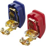 ProPlus - Accupoolklem Set - Snelsluiting - Messing - Kunststof Kap