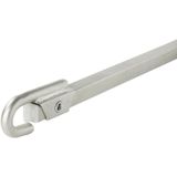 Pro Plus Sleepstang Set - 2 Ton - 180 cm - Zilver