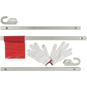 Pro Plus Sleepstang Set - 2 Ton - 180 cm - Zilver