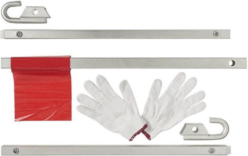 Pro Plus Sleepstang Set - 2 Ton - 180 cm - Zilver