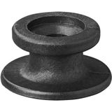 Pro Plus Koordhouder - Rond - Ø 19/25 x 13 mm - Kunststof - Zwart - 10 stuks
