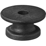 Pro Plus Koordhouder - Rond - Ø 19/25 x 13 mm - Kunststof - Zwart - 10 stuks