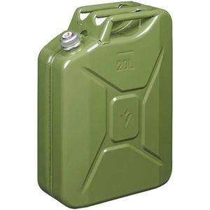 Pro Plus Jerrycan 20 liter - Metaal - Groen - met Magnetische Schroefdop - UN- en TÜV/GS Gekeurd