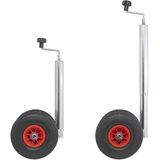 ProPlus - Neuswiel - Dubbel Wiel - 48 mm - Kunststof Velgen - Luchtbanden 260 x 85 mm