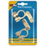 ProPlus - Accupoolklemmen Set - Messing - Blisterverpakking