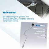 ProPlus - Uitdraaislinger - Zilver - Messing - 620 mm