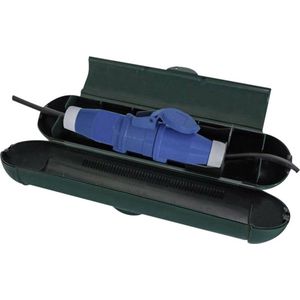 Pro Plus Veiligheidsbox Voor CEE Stekkerverbindingen met Hangslot - IP44 - Ø 11 X 31 cm - Zwart