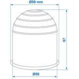 Pro Plus Trekhaakdop - Universeel - Chroom