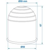 Pro Plus Trekhaakdop - Universeel - Chroom - blister