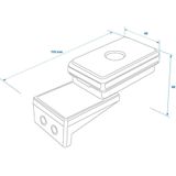 Pro Plus Markeringslamp - Zijlamp - Wit - 110 x 45 x 51 mm - blister