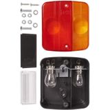 Pro Plus Achterlicht Aanhangwagen - Caravan - 4 Functies - 98 x 104 mm - Inclusief Gloeilampjes - blister