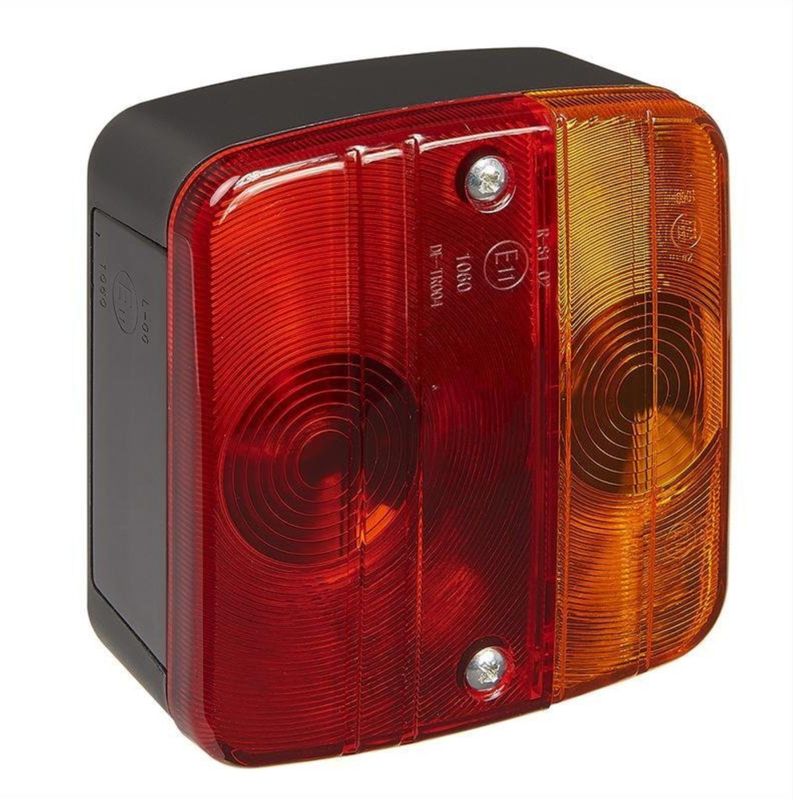 Pro Plus Achterlicht Aanhangwagen - Caravan - 4 Functies - 98 x 104 mm - Inclusief Gloeilampjes - blister