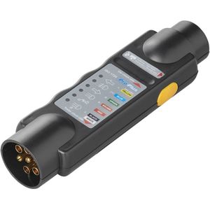 Pro Plus Stekkertester Geschikt voor 7 Polige Stekkers en Stekkerdozen - 12 Volt - blister