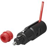 ProPlus Universele sigarettenaanstekerplug - 12/24 volt - zwart - max. 8A
