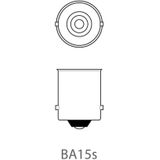 Pro Plus Autolamp - 12 Volt - 21 Watt - BA15S - Oranje - 2 stuks