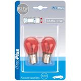 Pro Plus Autolamp - 12 Volt - 21 Watt - BA15S - Oranje - 2 stuks