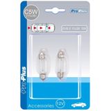 ProPlus - Autolamp Buislamp - 12V - 5W - SV8.5 - 11 x 38 mm - 2 Stuks