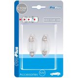 ProPlus - Autolamp Buislamp - 12V - 10W - SV8.5 - 11x38 mm - 2 Stuks