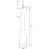 Proplus Spanrubber Met S-haak 20 Cm Rubber Zwart Per Stuk