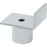 ProPlus Adapter voor potkrik - Opstaande rand - Ø 20-27 mm - Zilver - Staal