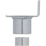 ProPlus Adapter voor potkrik - Opstaande rand - Ø 20-27 mm - Zilver - Staal