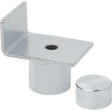 ProPlus Adapter voor potkrik - Opstaande rand - Ø 20-27 mm - Zilver - Staal