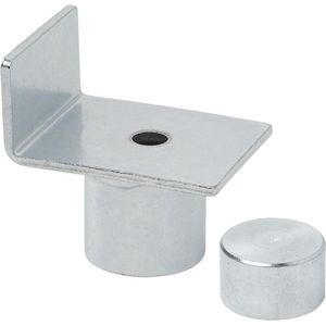 ProPlus Adapter voor potkrik - Opstaande rand - Ø 20-27 mm - Zilver - Staal