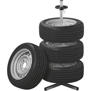 Pro Plus Banden Opbergrek - Velgenboom - Aluminium Voor 4 Banden - Bandbreedte Tot 225 Mm