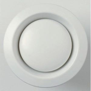 EUROPLAST 150mm Metalen Plaatventiel Wit - Verstelbaar Ventilatieventiel Voor Wand En Plafond
