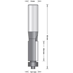 Hikoki - Kantenfrees - 8 Mm - Onderlager - 12.7X63
