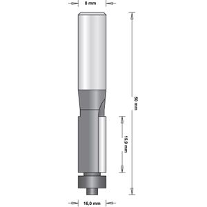 Hikoki Accessoires 8 Mm Kantenfrees 16X50 - 754110